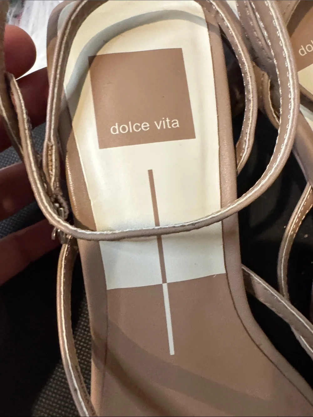 Strappy Nude Slingback Heeled Sandals dolce Viya